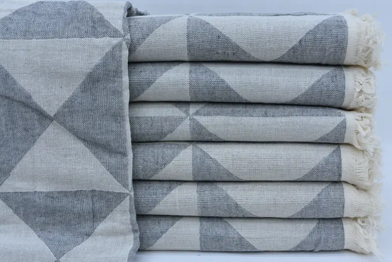 Custom Wedding Gift From Bridesmaid, Bachelorette Party Gifts, 70x40 Cotton Geometric Towel, Peshtemal Towel, Gift Boxes Towel, Turkish hand towel - 2