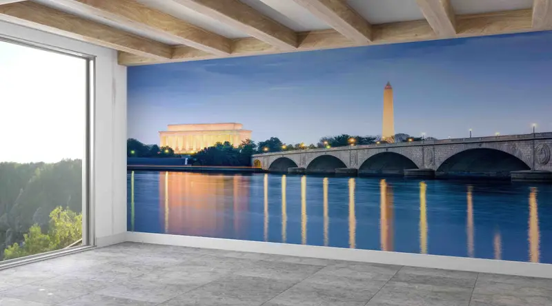 Zarif Şehir Manzarası Baskılı Duvar Kağıdı: Mekanınızı Kentsel Sanatla Dönüştürün