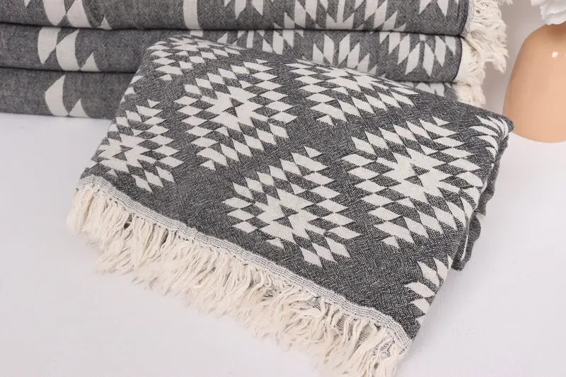 Wedding Gift Customized Blanket, Bedspread, Bridesmaid Gifts, 84x56 Cotton Kilim Towel, Personalized Blanket, Valentines Day Gift For Him - 4