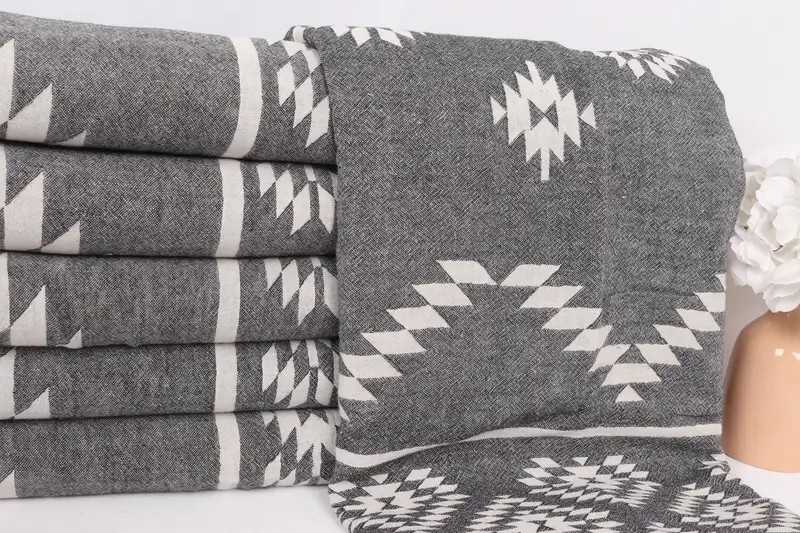 Wedding Gift Customized Blanket, Bedspread, Bridesmaid Gifts, 84x56 Cotton Kilim Towel, Personalized Blanket, Valentines Day Gift For Him - 2
