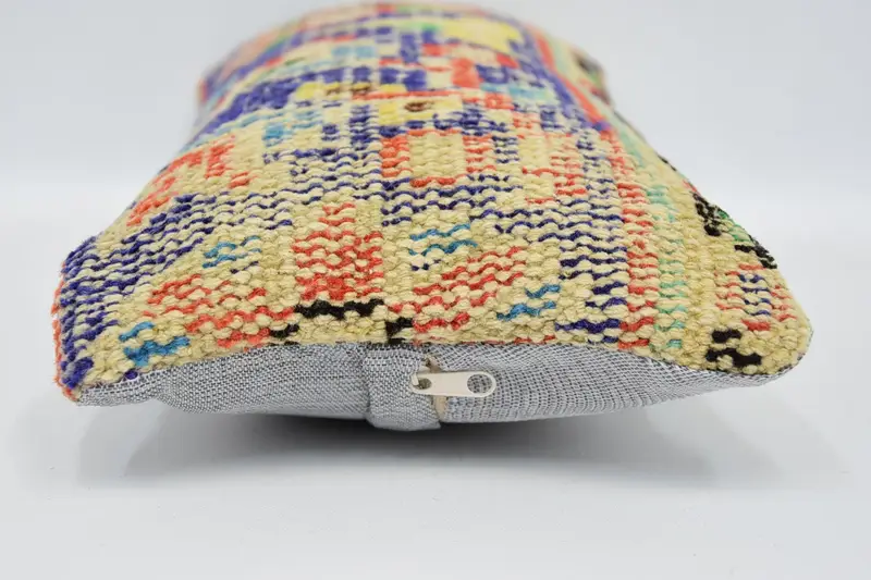 Wholesale Cushion, Traditional Pillow, 8x16 Blue Pillow, Handmade Kilim Cushion, Custom Pillow, Kilim Cushion Sham, Kilim Pillow Cover, Cushion Case - 5