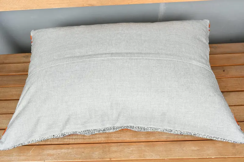 20x28 White Pillow Cover, Ethnical Kilim Rug Pillow, Kilim Pillow Cover, Pillow Cover, Interior Designer Pillow, Armchair Pillow Cover - 5