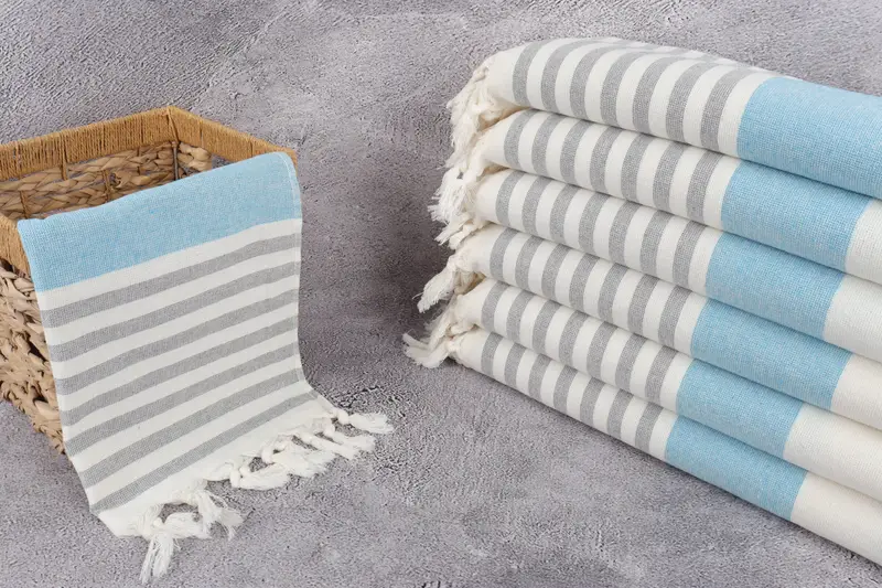 Wedding Gift Kitchen Towel, 36x18 Cotton Striped Terry Towel, Bathroom Towels, Wedding Gift, Turkish Towel Hand Towel, Welcome Wedding Gift - 3