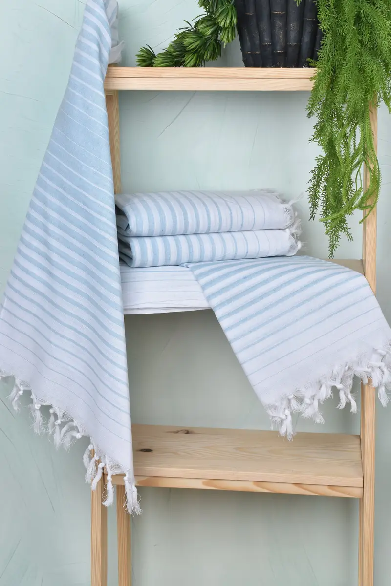 70x40 Baumwollstreifenhandtuch, Peshtemal -Handtuch, Monogramm Beachhandtuch, Brautjungferngefälle, bestes Hochzeitsgeschenk, maßgefertigte Hochzeitsgeschenke, Hauswarming -Geschenk - 6