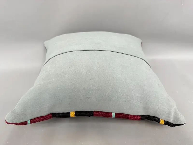 Handmade Kilim Cushion, Interior Designer Pillow, Ethnic Pillow, Vintage Throw Cushion Cover, Pillow for Sofa, Pillow Cover, 18x18 Brown Pillow Case - 7