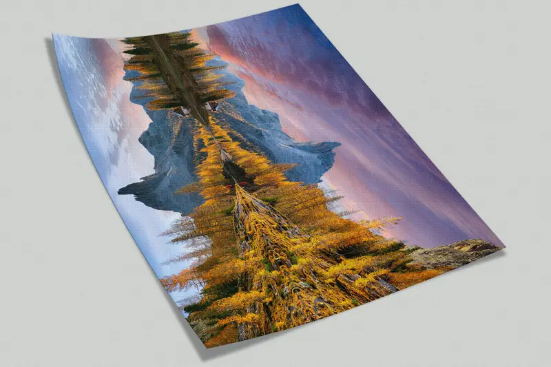 Landschaftsradum, Baumwanddruck, Messenpapier ansehen, Naturtapeten, Reflexionswandplakat, Dolomiten Wallpaper, Sonnenuntergangswanddruck, - 10
