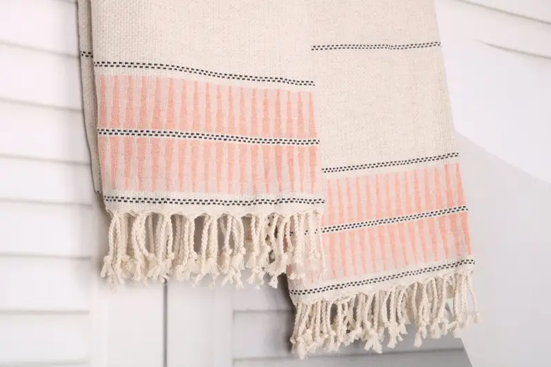 Turkish Beach Towel Monogram, Monogram Beach Towel, Embroidery Towel, Summer Gift, Bachelorette Favor, 70x40 Linen Striped Towel, Travel towel - 8