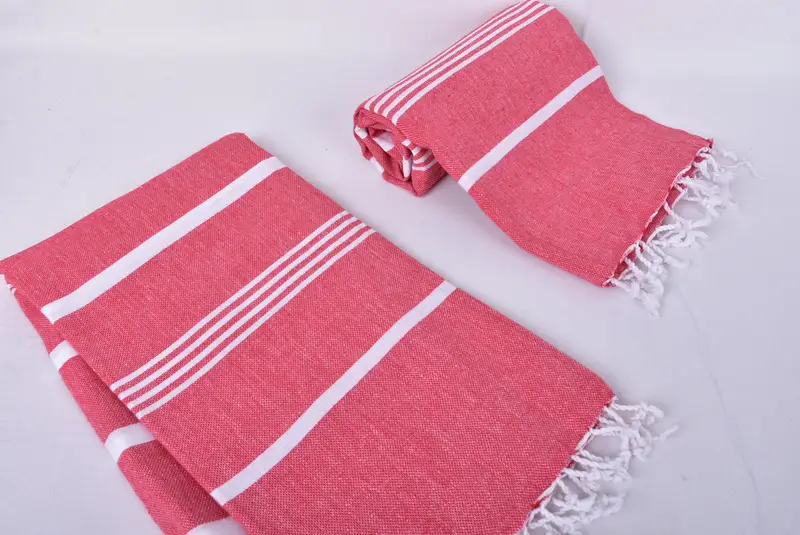 Peshtemal Towel, Beach Wedding Favor, Bridesmaid Proposal Gift, Bridesmaid Gifts, Holiday Towel, Best Friend Gift, 70x40 Cotton Striped Towel - 7