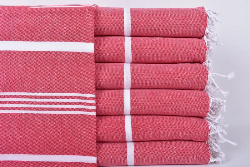 Peshtemal Towel, Beach Wedding Favor, Bridesmaid Proposal Gift, Bridesmaid Gifts, Holiday Towel, Best Friend Gift, 70x40 Cotton Striped Towel - 1