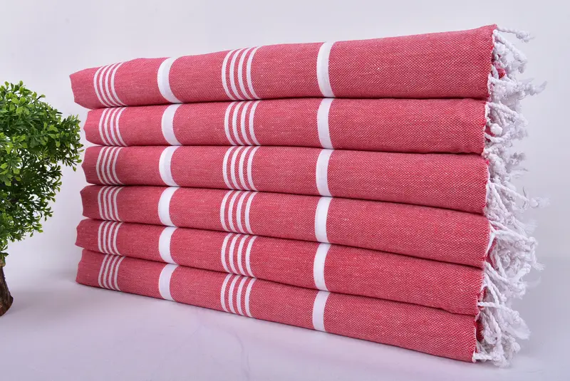 Peshtemal Towel, Beach Wedding Favor, Bridesmaid Proposal Gift, Bridesmaid Gifts, Holiday Towel, Best Friend Gift, 70x40 Cotton Striped Towel - 3