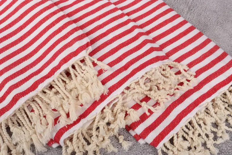Strand Bachelorette Party Dekorationen, Hochzeitstuch, 70x40 Baumwollstreifentuch, Custom Beach Handtuch, dünn - 5