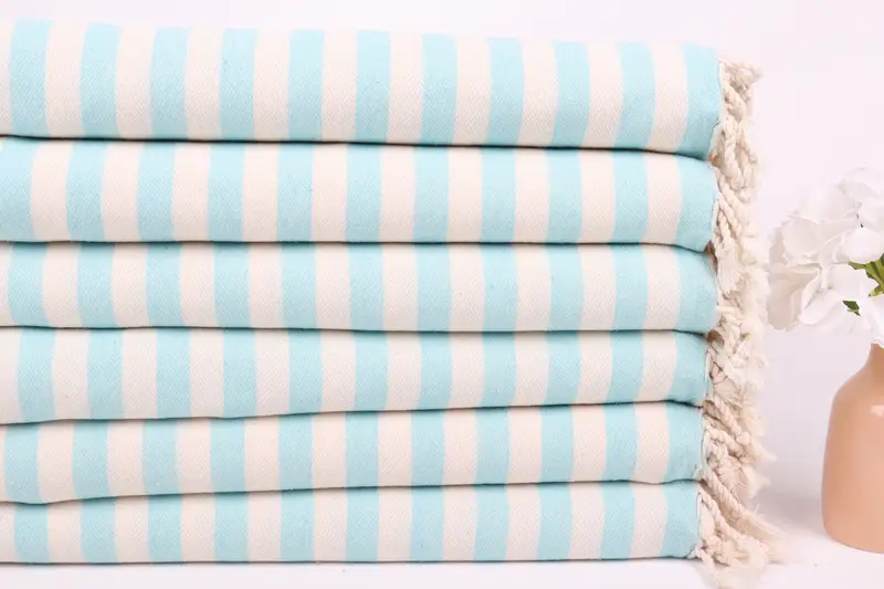 Wedding Favors, Handwoven Turkish bath towel, 80x36 Cotton Striped Towel, Bachelorette Gifts, Beach Towel Gift, Gym Towel, Valentines Day Gift Idea - 3