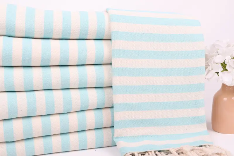 Wedding Favors, Handwoven Turkish bath towel, 80x36 Cotton Striped Towel, Bachelorette Gifts, Beach Towel Gift, Gym Towel, Valentines Day Gift Idea - 2