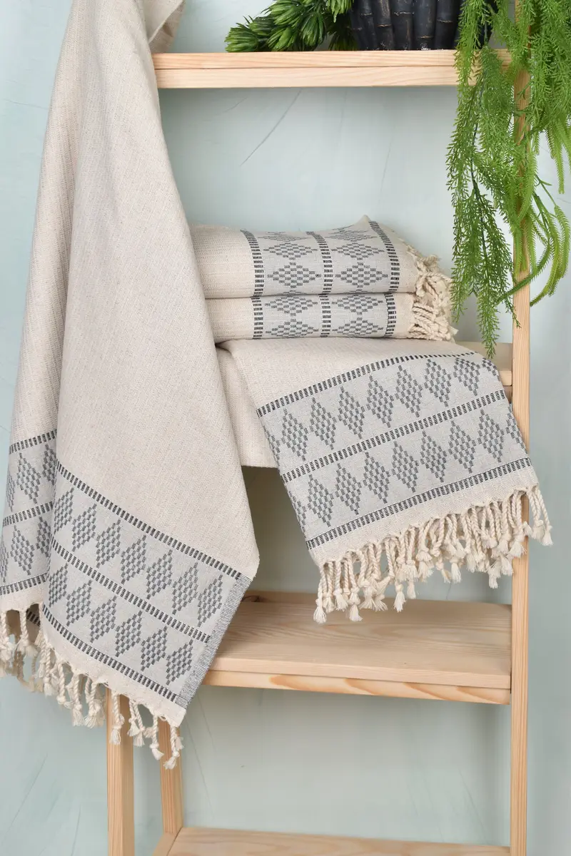 Soft towel, Organic towel, 70x36 Linen Kilim Design Towel, Custom Gifts, Beach Towel Bulk, Personalized Towel Gift, Girls Weekend Getaways Ideas - 6