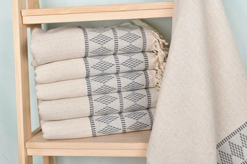 Soft towel, Organic towel, 70x36 Linen Kilim Design Towel, Custom Gifts, Beach Towel Bulk, Personalized Towel Gift, Girls Weekend Getaways Ideas - 1