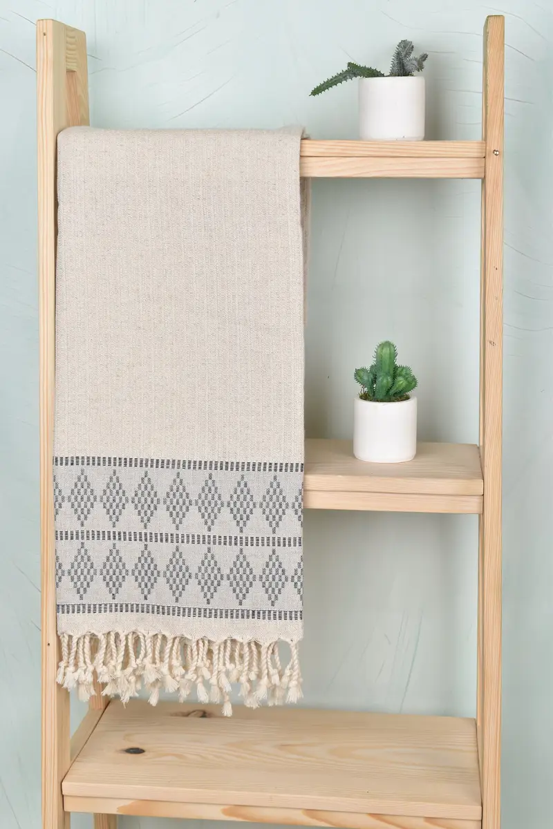 Soft towel, Organic towel, 70x36 Linen Kilim Design Towel, Custom Gifts, Beach Towel Bulk, Personalized Towel Gift, Girls Weekend Getaways Ideas - 8