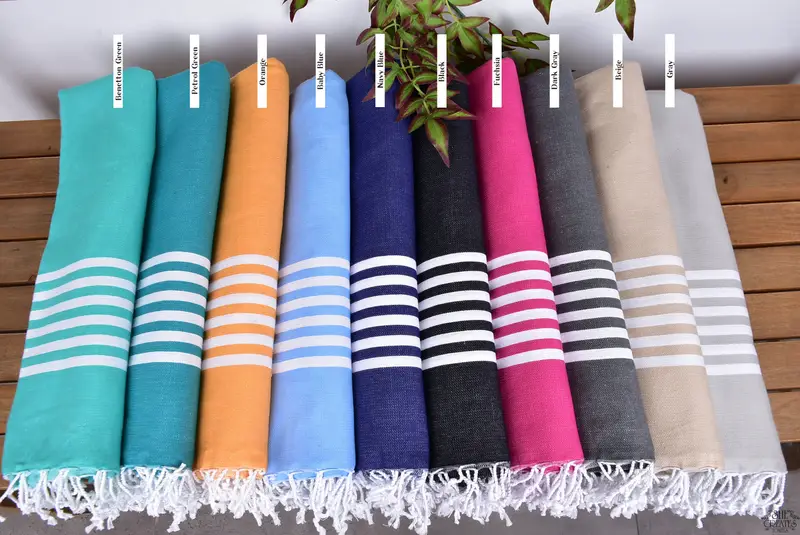 Bachelorette Party Gift, 70x40 Cotton Striped Towel, Christmas Favors, Summer Towel, Turkish bath towel, Soft towel, Handwoven Turkish bath towel - 2