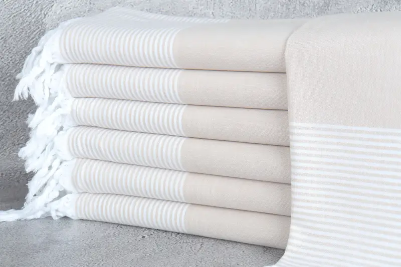 Bridal Gifts, Sand-resistant towel, Large Turkish Towel, Scarf Towel, 80x36 Cotton Striped Towel, Personalized Beach Towel, Oversized Beach Towel - 1