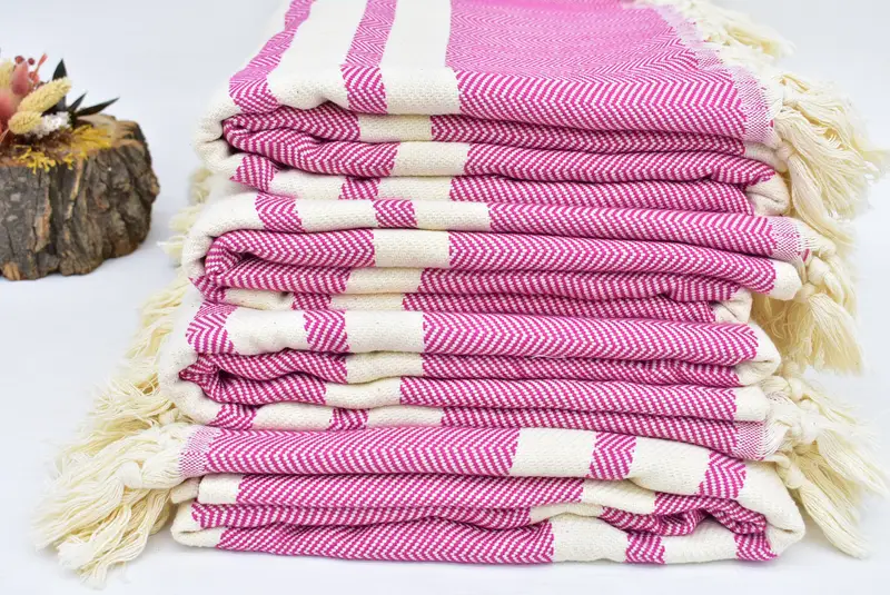 Turkish Cotton Throw Blanket, Bachelor Party Gifts, Decorative Blanket, Throw Blanket Couch, Tablecloth, 96x80 Cotton Herringbone Towel - 3