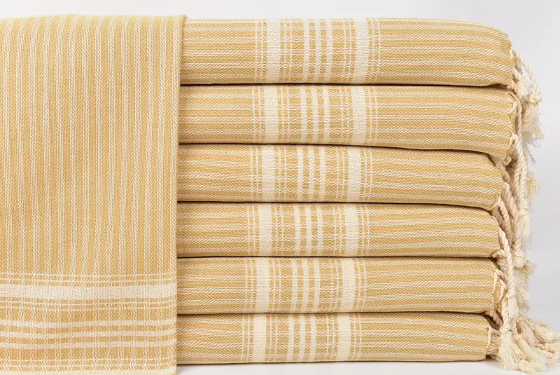 Personalized Kitchen Towel, Spa Towel, Wedding Gift, Handmade Gift, Personalized Hand Towel, 40x18 Cotton Striped Towel, Monogrammed Turkish Towel - 1
