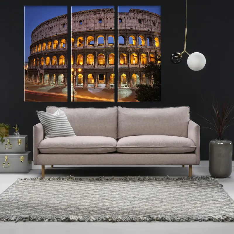 Rome Colosseum Wall Decor, Office Wall Art, Home Decor, Living Room Wall Art, Canvas Wall Art, Modern Wall Decor, Personalized Wall Art, - 3