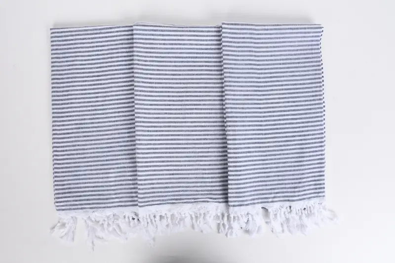 Bridal Shower Gift, Cotton towel, Bath towel, Gift Boxes Towel, 68x36 Cotton Striped Towel, Eco-friendly Turkish towel for home and travel - 7