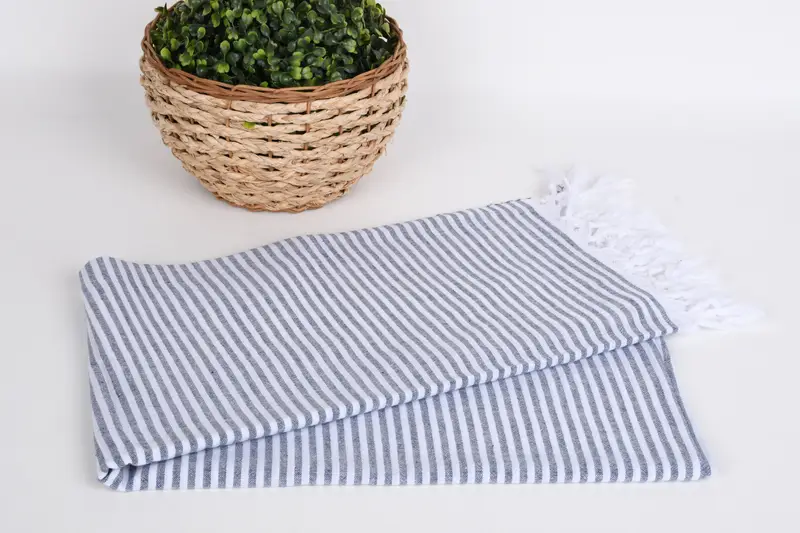 Bridal Shower Gift, Cotton towel, Bath towel, Gift Boxes Towel, 68x36 Cotton Striped Towel, Eco-friendly Turkish towel for home and travel - 4