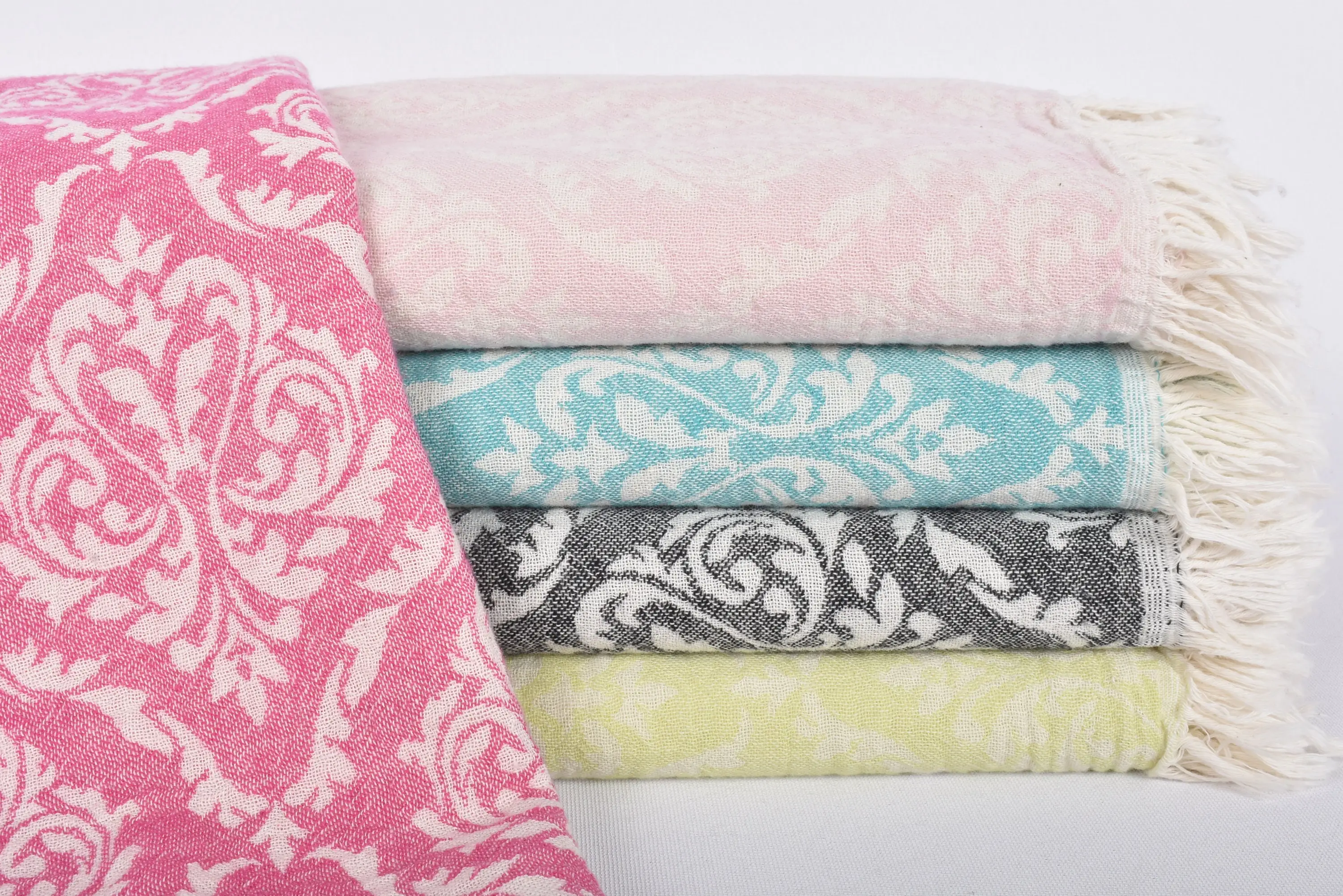 Custom Name Turkish Towel: Pistachio Green Organic Cotton Hand Towel, 40x24 Inches - 1
