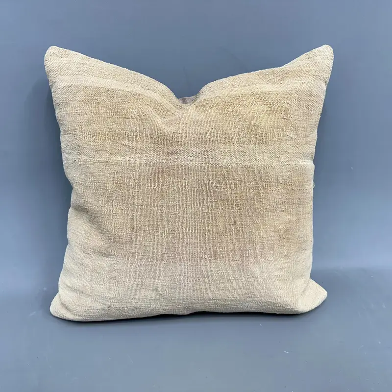 Handgewebtes türkisches Kelim-Wurfkissen, 24 x 24 Zoll böhmisches Kissen