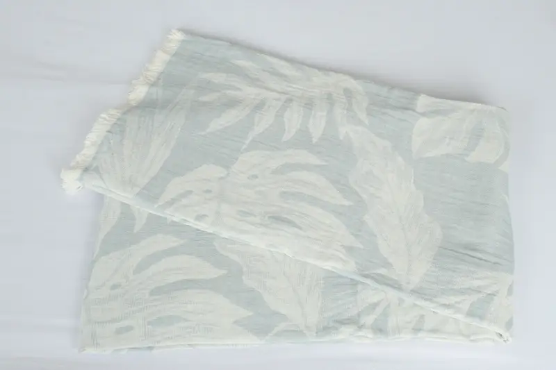 Custom Blanket, Wedding Hand Made Gift, Turkish Throw Blanket, 94x86 Cotton Floral Design Towel, Woven Blanket, Bridal Shower Gift, Home Decor Gifts - 6