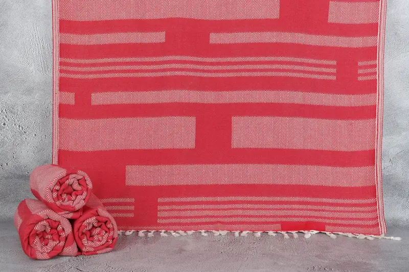 Personalized Turkish Towel, Wedding Gifts Towel, Mother Of The Groom Gift, 68x38 Cotton Chevron Towel, Bachelorette Party Gifts, Bachelor Towel - 1