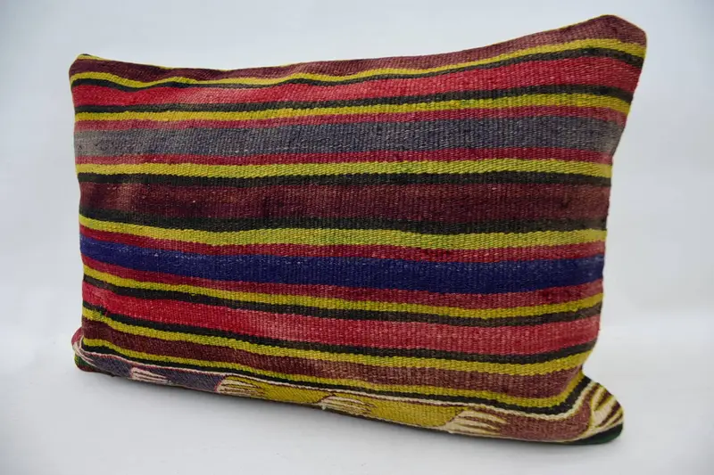 Pillow Case, 16x24 Green Pillow Case, Vintage Pillow, Personalized Gift Pillow Pillow Sham, Pillow for Couch, Vintage Kilim Throw Pillow - 3