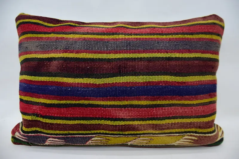 Pillow Case, 16x24 Green Pillow Case, Vintage Pillow, Personalized Gift Pillow Pillow Sham, Pillow for Couch, Vintage Kilim Throw Pillow - 4