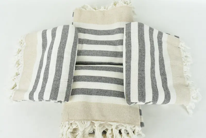68x40 Cotton Striped Terry Towel, Personalized Wedding Gift, Family Gift Basket, Cotton towel, Gift Towel, Bachelorette Party Gifts Bridesmaids - 6