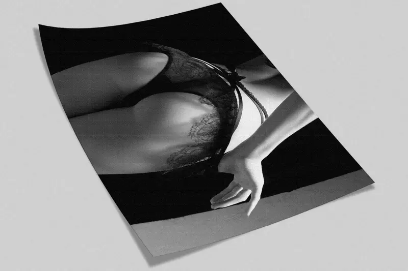 Erotic Woman Wall Painting, Nude Wall Stickers, Woman Butt Wall Decals, Sexy Woman Butt Photo Wall Stickers, Paper Cutting , Mature Wall Art - 6