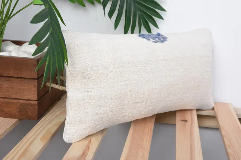 Handmade Throw Cushion, Wholesale Pillow Sham, 8x16 White Pillow Case, Kilim Pillow, Home Decor Pillow, Antique Pillows, Cushion Case - 4