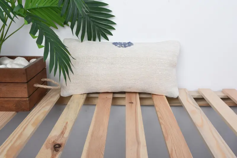 Handmade Throw Cushion, Wholesale Pillow Sham, 8x16 White Pillow Case, Kilim Pillow, Home Decor Pillow, Antique Pillows, Cushion Case - 1