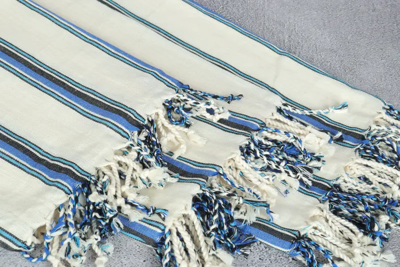 Custom Gift, Beach towel, Beach Theme Wedding Gift, Bridal Shower Gifts, 70x38 Cotton Striped Towel, Handmade Turkish Towel, Best Beach Towel - 6