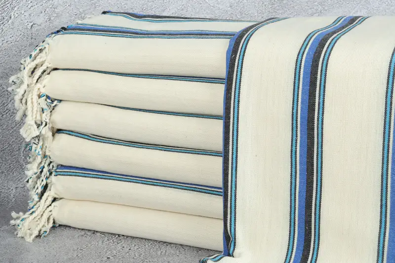 Custom Gift, Beach towel, Beach Theme Wedding Gift, Bridal Shower Gifts, 70x38 Cotton Striped Towel, Handmade Turkish Towel, Best Beach Towel - 2