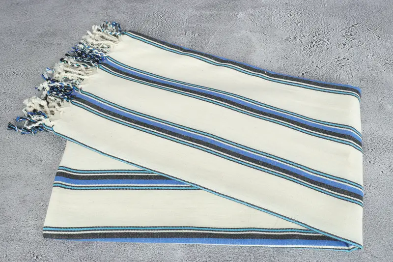 Custom Gift, Beach towel, Beach Theme Wedding Gift, Bridal Shower Gifts, 70x38 Cotton Striped Towel, Handmade Turkish Towel, Best Beach Towel - 7