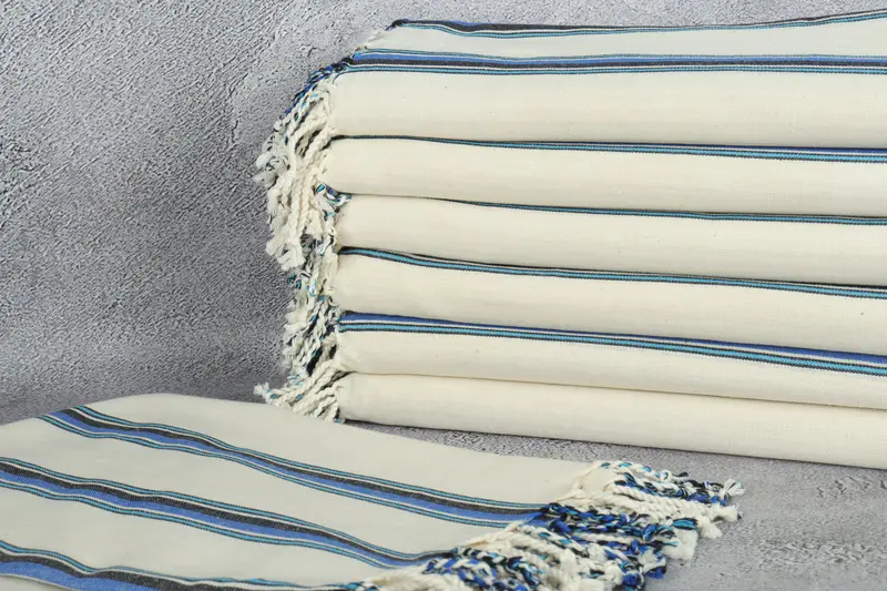 Custom Gift, Beach towel, Beach Theme Wedding Gift, Bridal Shower Gifts, 70x38 Cotton Striped Towel, Handmade Turkish Towel, Best Beach Towel - 3