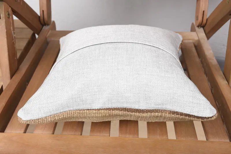 12x12 Beige Cushion Case, Chair Pillow Sham, Turkish Kilim Pillow, Throw Kilim Pillow, Pillow for Couch, Cushion Case - 5