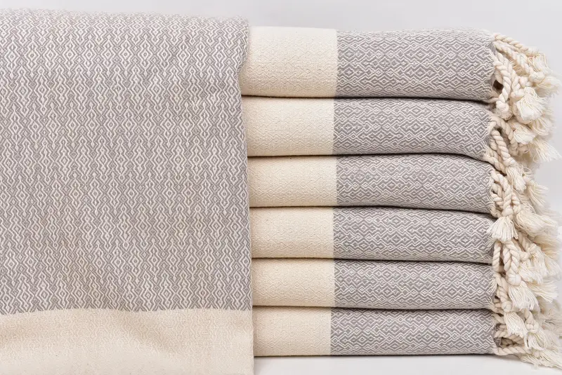 Sand-resistant towel, Personalized Bridesmaid Gift, 68x36 Cotton Diamond Towel, Embroidered Beach Towel, Turkish bath towel, Employee Gifts - 1