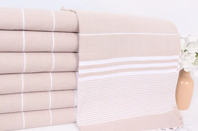 Handmade Gift, Bathroom Towels, Turkish Towel Hand Towel, Bridal Shower Gift, 40x24 Cotton Striped Towel, Monogram Kitchen Towel, Hand Size Towels - 2