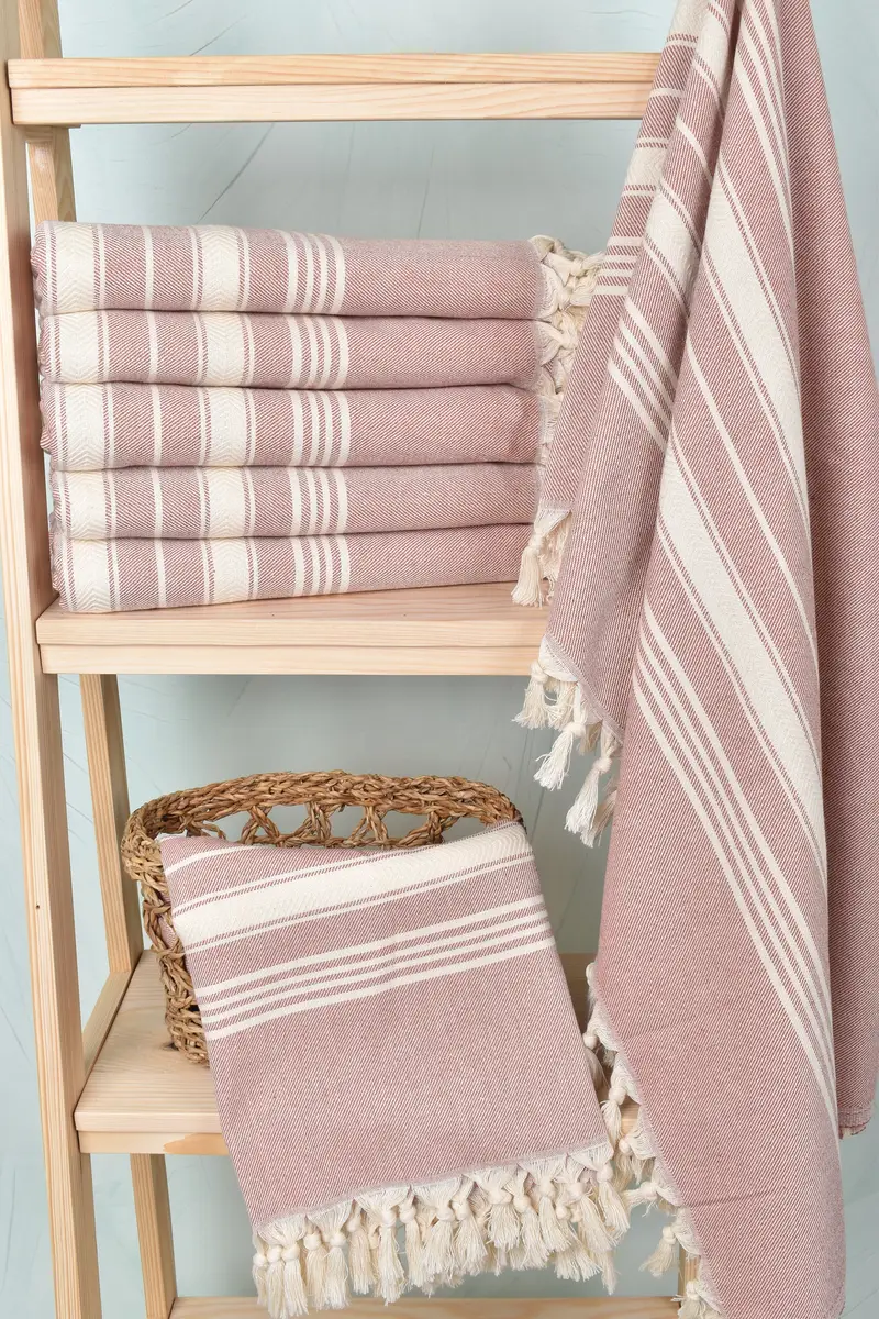 Housewarming Gift, Holiday Towel, 70x40 Cotton Herringbone Towel, Quick-Dry Beach Towel, Lightweight Turkish towel, Bachelorette Party Favors Beach - 3