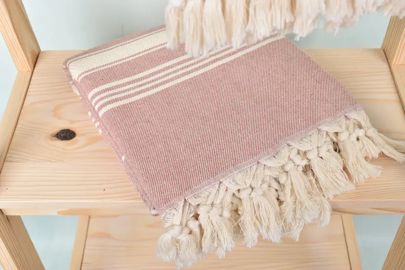 Housewarming Gift, Holiday Towel, 70x40 Cotton Herringbone Towel, Quick-Dry Beach Towel, Lightweight Turkish towel, Bachelorette Party Favors Beach - 5