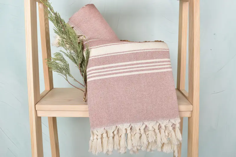 Housewarming Gift, Holiday Towel, 70x40 Cotton Herringbone Towel, Quick-Dry Beach Towel, Lightweight Turkish towel, Bachelorette Party Favors Beach - 4