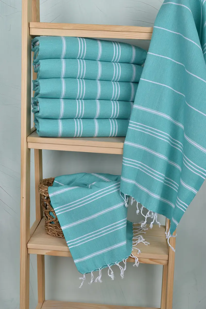 Spa Towel, Gift For Wedding Day, Personalized Gifts, Bathroom Towels, Monogram Hand Towel, Valentines Day Gift For Him, 40x24 Cotton Striped Towel - 3