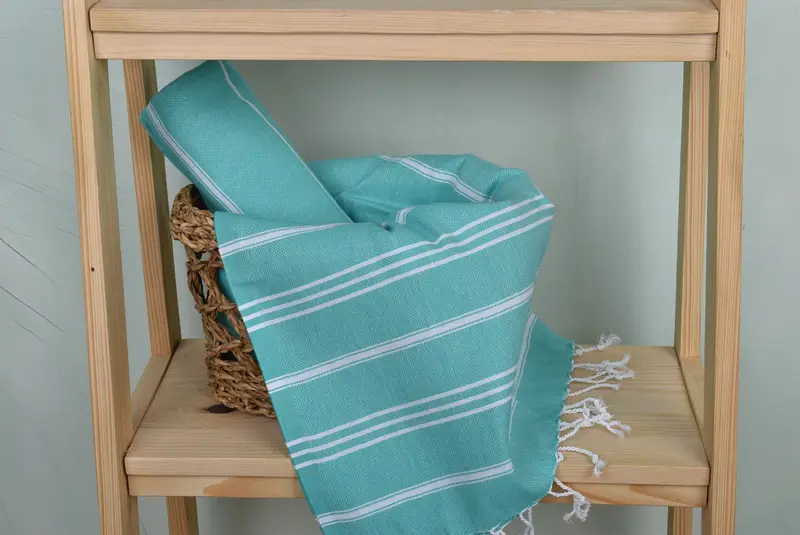 Spa Towel, Gift For Wedding Day, Personalized Gifts, Bathroom Towels, Monogram Hand Towel, Valentines Day Gift For Him, 40x24 Cotton Striped Towel - 4