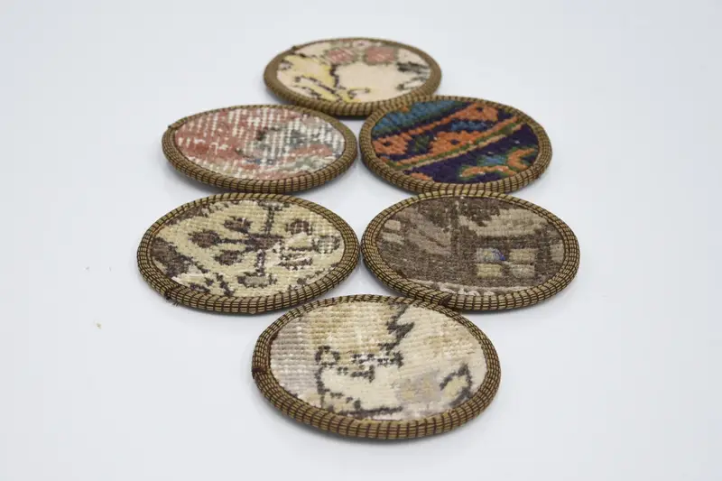 Bohemian Round Coaster, Brown and Beige Decorative Coaster